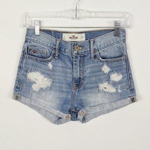Hollister Distressed High Waisted Women's Shorts